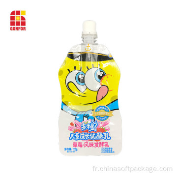 Pochette De Jus De Fruits Sur Mesure Avec Bec